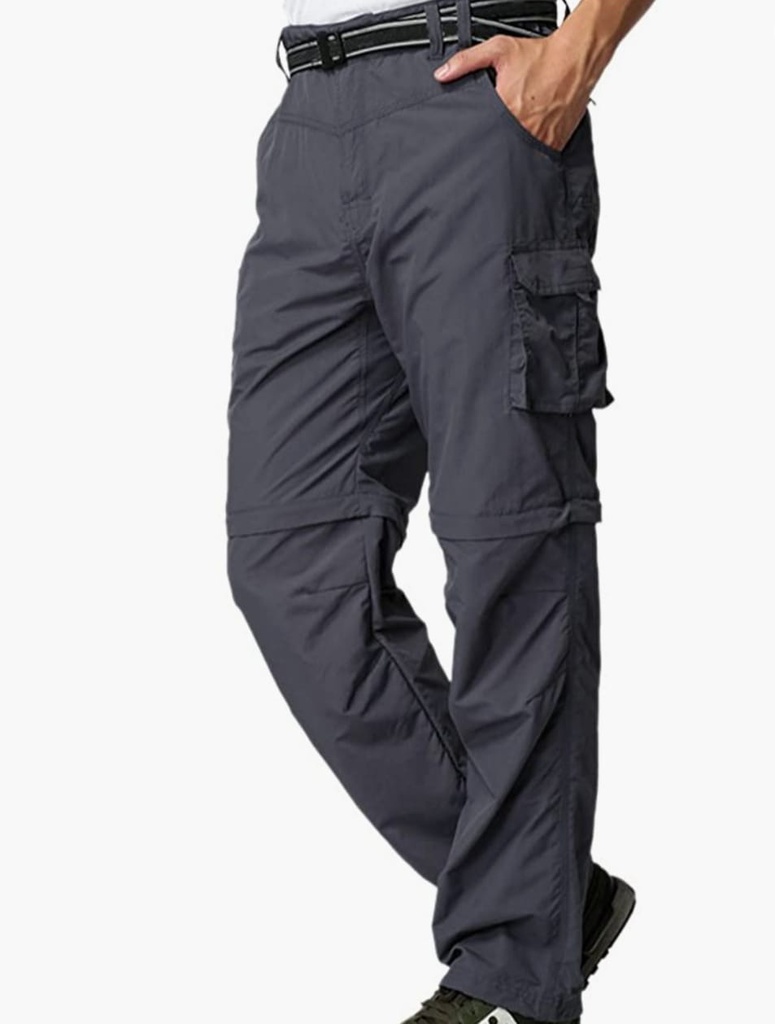&quot;2 in 1 Convertible Zip Off Cargo  Work Pants  Trousers For Men (Quick Dry)&quot;