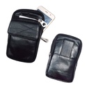 Men's Leather Waist Belt Phone Pouch Bag Wallet