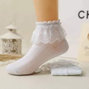 Breathable Cotton Lace Children Ankle Short Sock