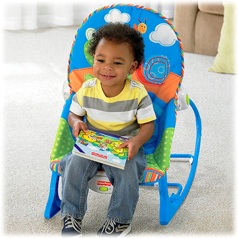 tiibaby Infant to Toddler Rocker with Music &amp; Vibration