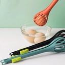 2 In 1 Silicone Egg Whisk &amp; Food Clip for Boiled Eggs, Noodle, Bread, Multifunctional Kitchen Gadget for Gripping and Stirring Food