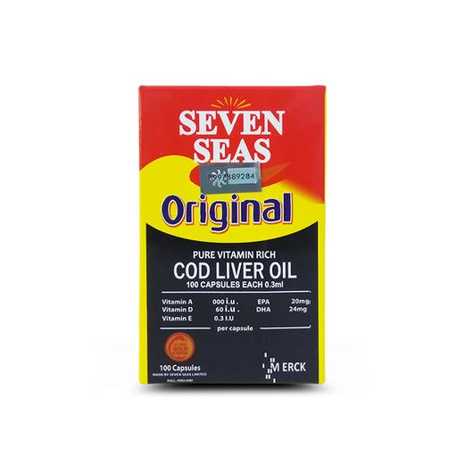 [HS-2220] Seven Seas Cod Liver Oil (100 Capsules)