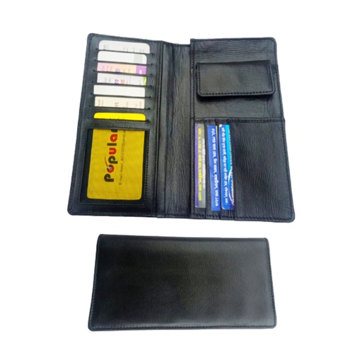 [TRI00098BD] Men's Leather Long Wallet