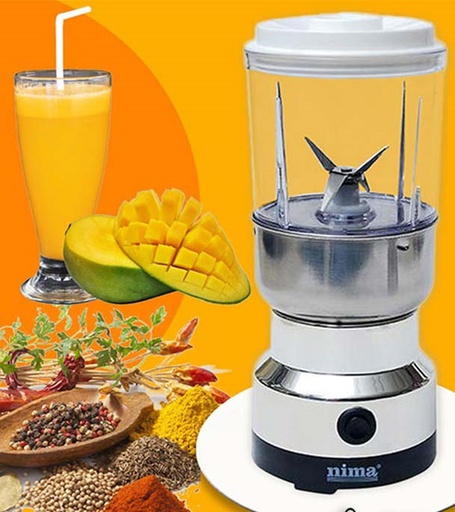 [A-957] Nima 2 in 1 Electric Spice Grinder &amp; Juicer тАУ Silver